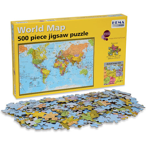 500 pc HEMA World Puzzle