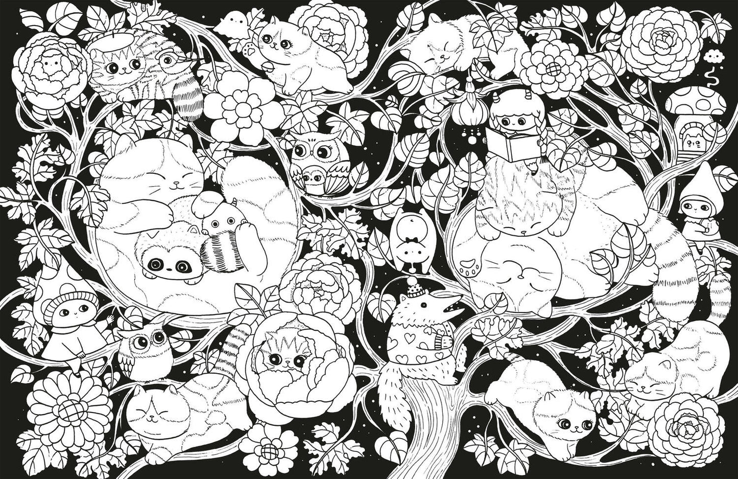 A Million Kittens: Adorable Felines to Color