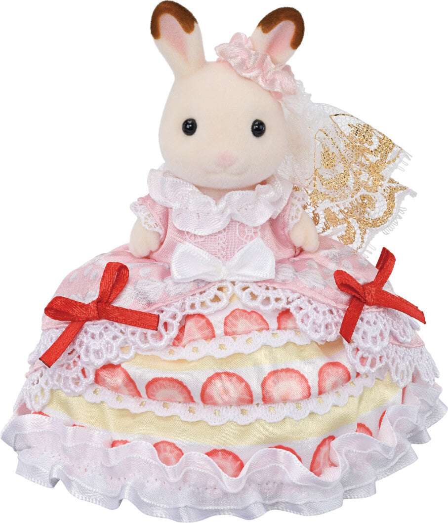 Calico Critters Freya the Chocolate Rabbit Birthday Mini Figure