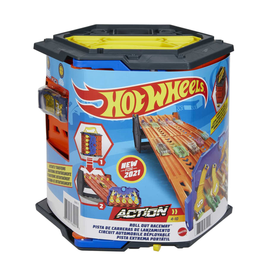 Mattel Hot Wheels Roll Out Raceway Track Set