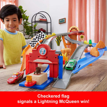 Mattel Disney And Pixar Cars Radiator Springs Race & Rescue Rescue Road Raceway Playset