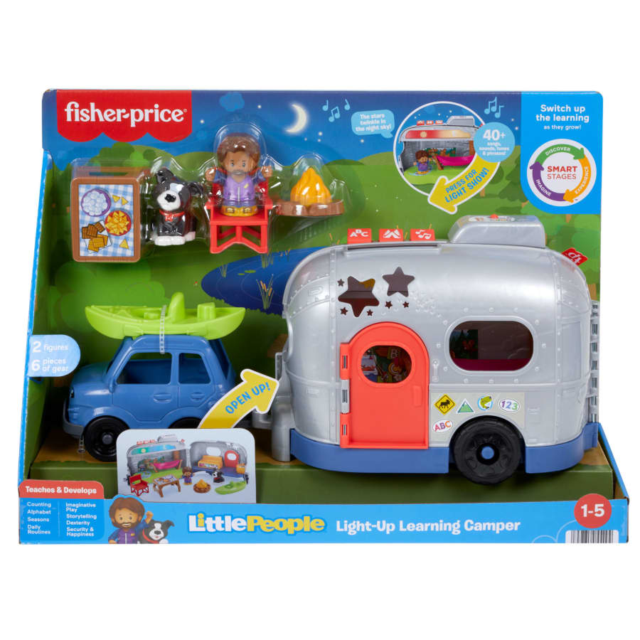 Fisher Price Little People Light-Up Learning Camper Electronic Toy Rv For Toddlers