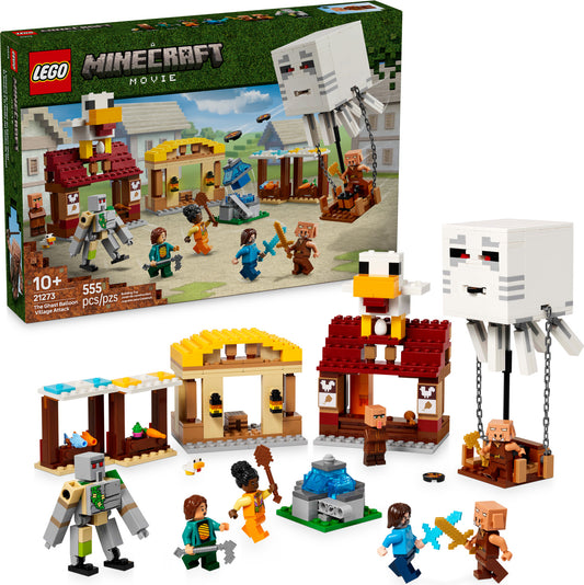 LEGO Minecraft: The Ghast Balloon Village Attack