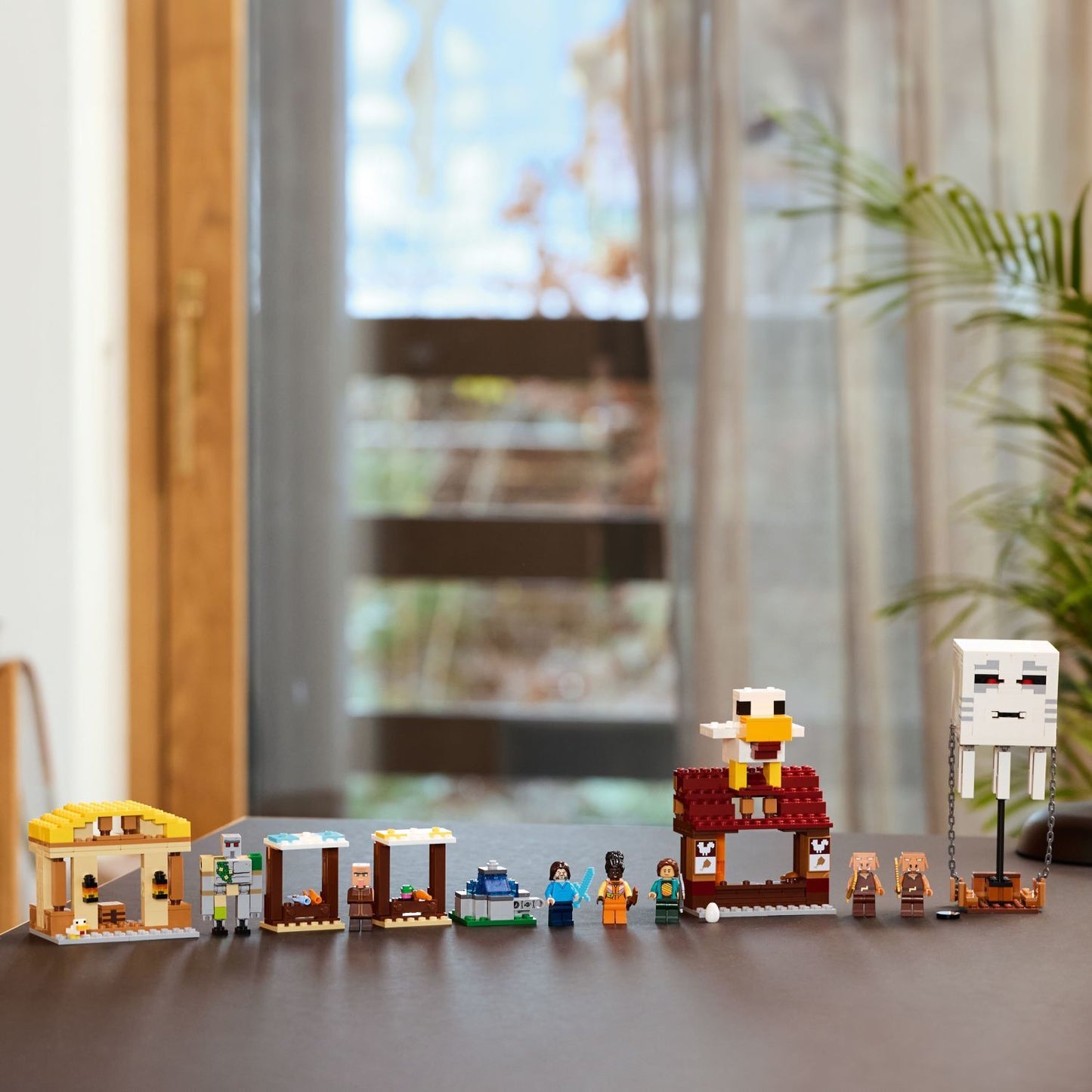 LEGO Minecraft: The Ghast Balloon Village Attack