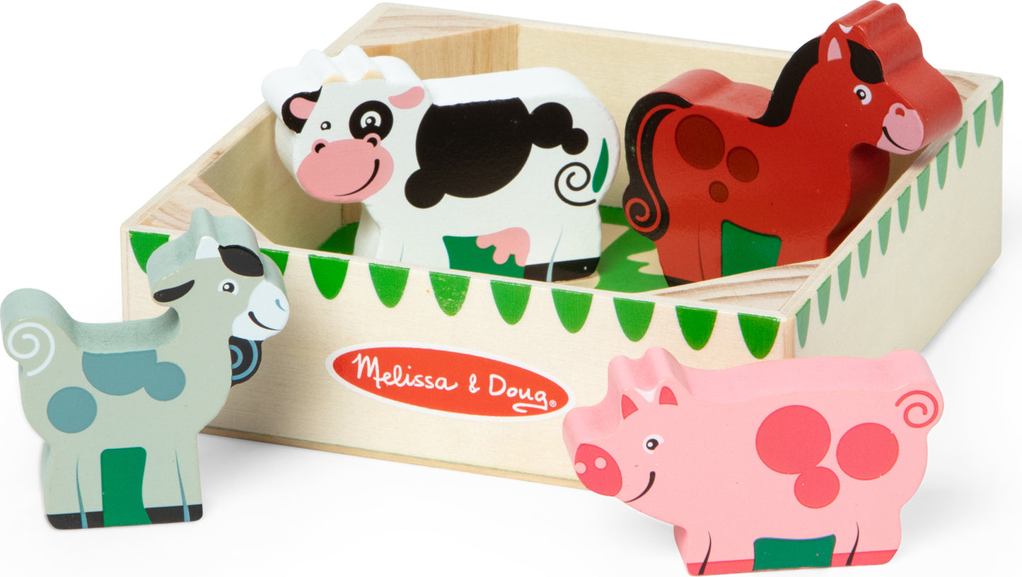 Wooden Animal Matching Farm