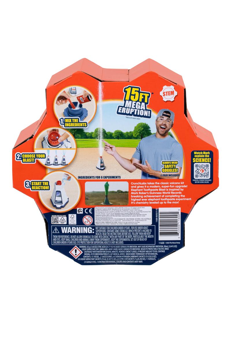 License 2 Play Crunch Labs by Mark Rober Elephant Toothpaste Blast