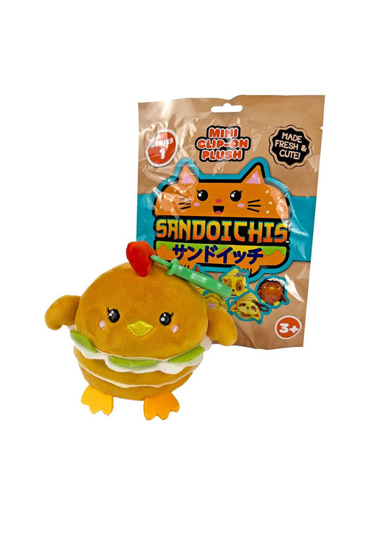 License 2 Play Sandoichis Mini Plush Clip On Blind Bag 1Pc