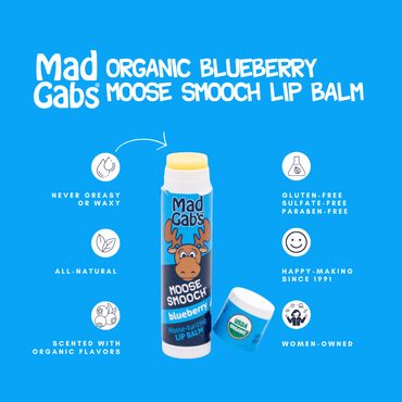 Mad Gabs Moose Smooch Blueberry Lip Balm