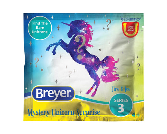 Breyer Mystery Unicorn Surprise 6938 Fire & Ice Individual Blind Bag
