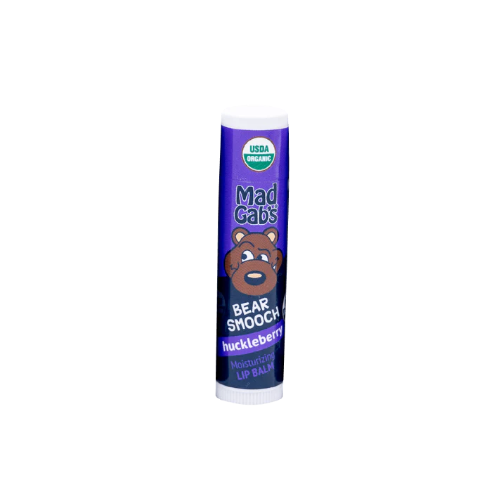 Mad Gabs Organic Bear Smooch Huckleberry Lip Balm