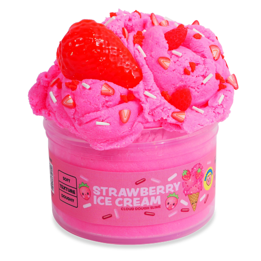PeachyBbies Strawberry Ice Cream Slime