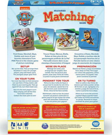 Paw Patrol Matching - Tri