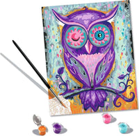 CreArt: Paint-By-Number Dreaming Owl 10x12