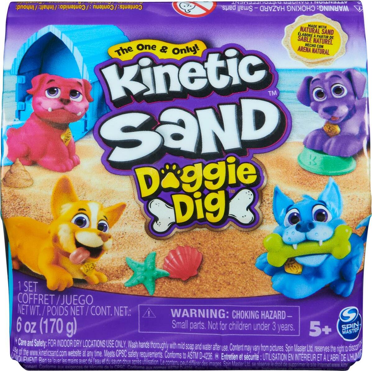 Kinetic Sand - Doggie Dig (Random Color Assortment 1pc) – TimbukToys