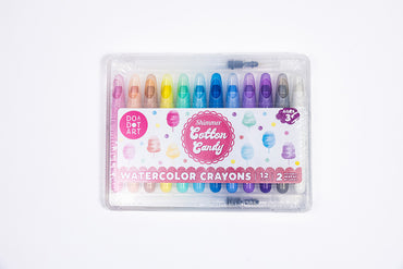 Shimmer Cotton Candy Watercolor Crayons - 12 colors