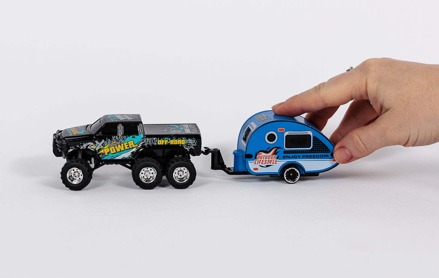 Hyper Drive RC Mini 6x6 Truck with Trailer