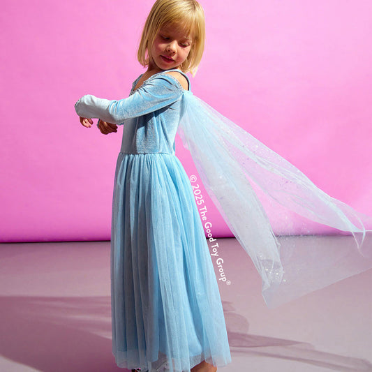 Great Pretenders Velvety Soft Sisters Forever Blue, size 5/6