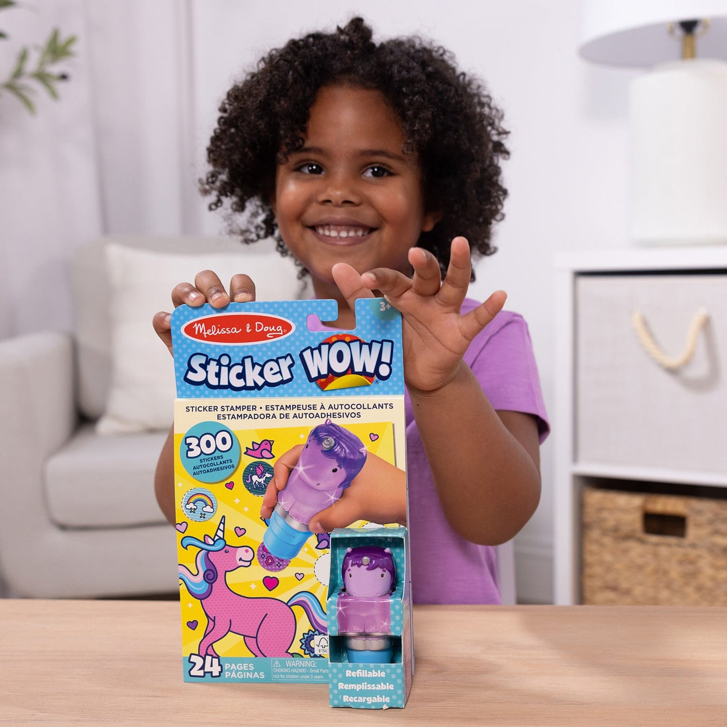 Sticker WOW! Activity Pad & Sticker Stamper - Purple Unicorn