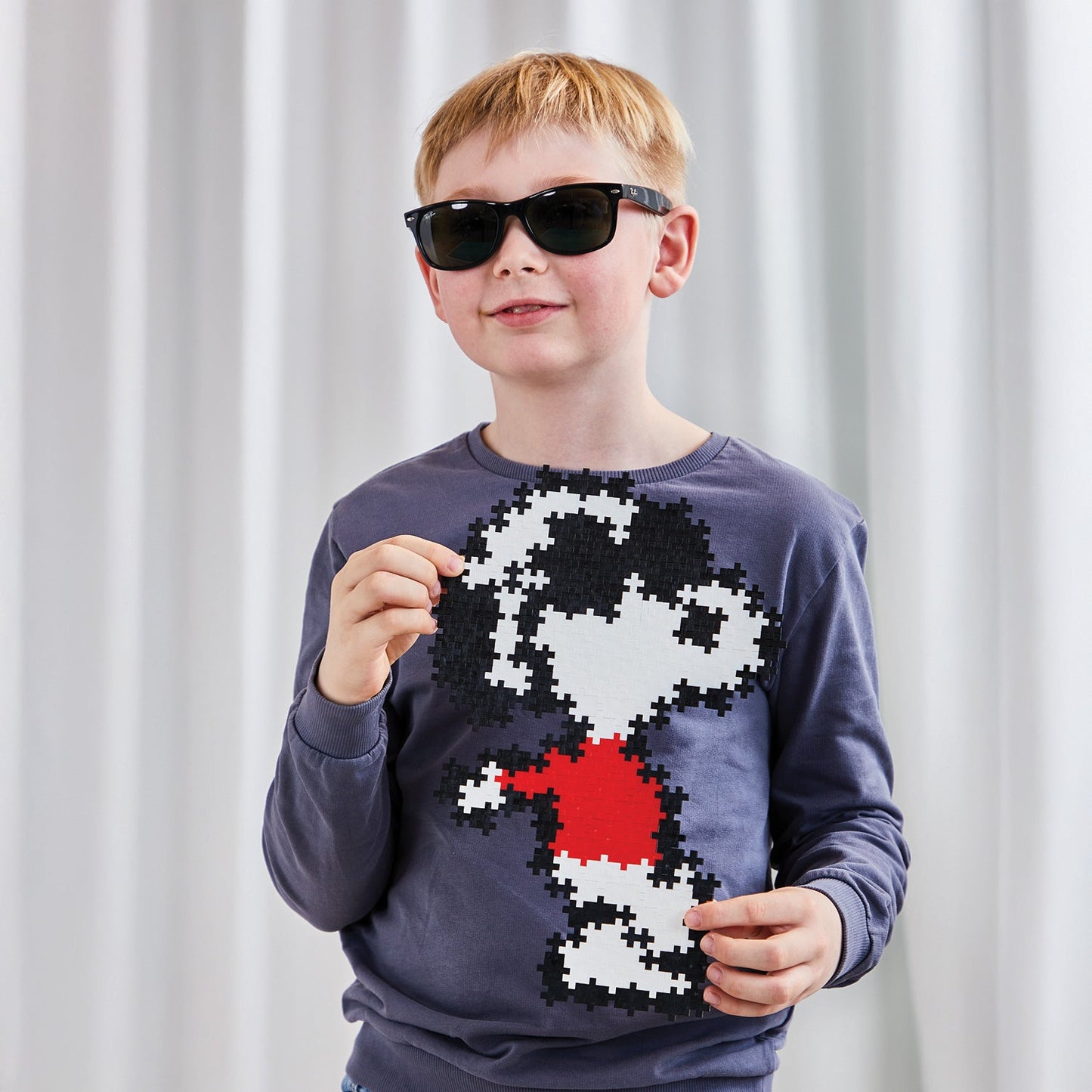 Plus-Plus Peanuts Puzzle By Number Tube - Snoopy Joe Cool