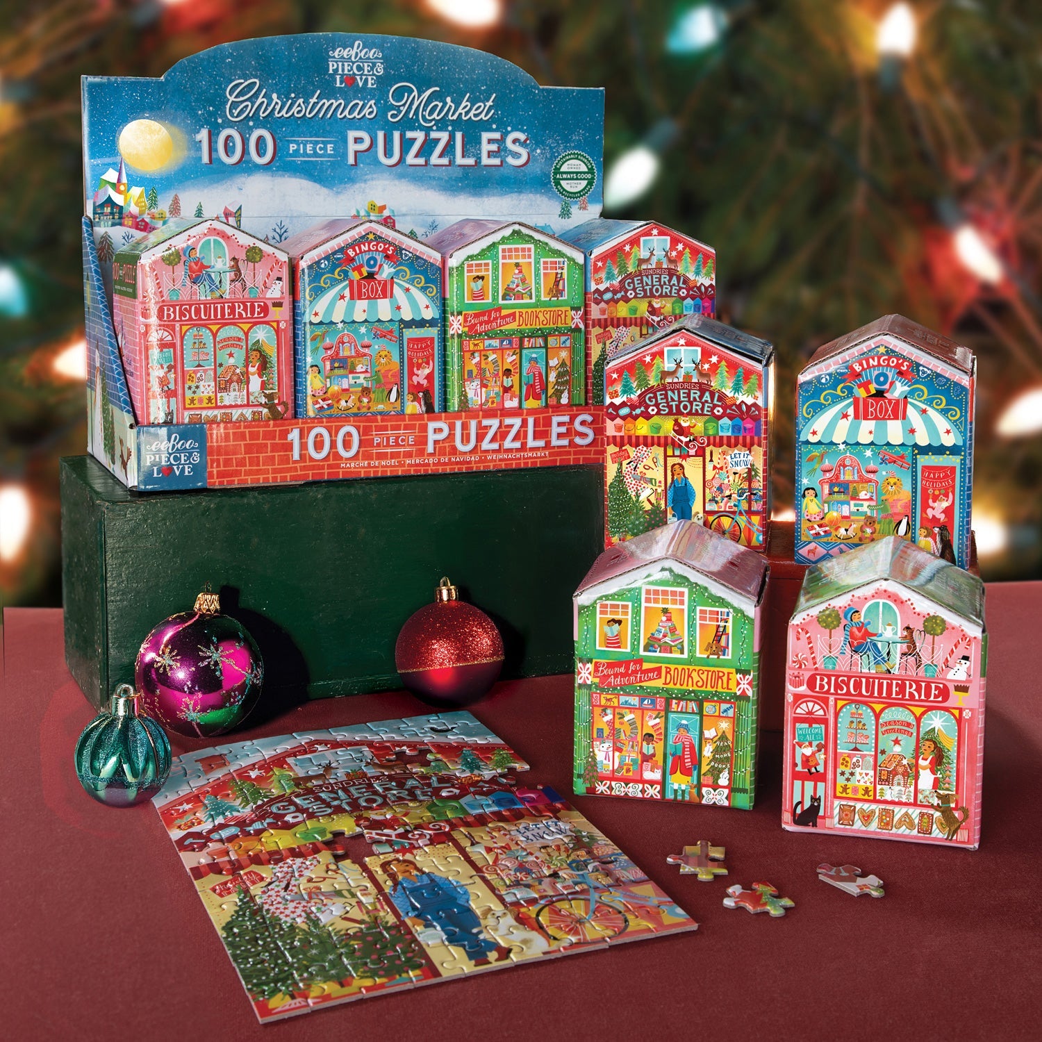 Christmas Market 100 Piece Puzzle (assorted) – TimbukToys