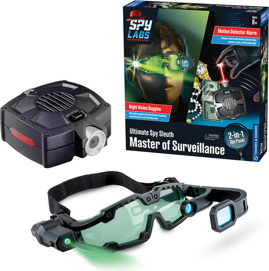 Spy Labs: Ultimate Spy Sleuth 1 - Master of Surveillance - Motion Detector Alarm/Night Vision Goggles