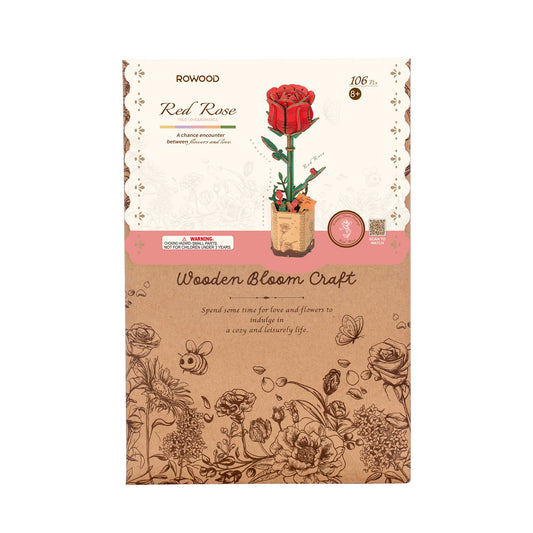 Robotime Red Rose