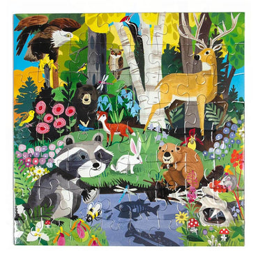eeBoo PZWDL Woodland 64 Piece Puzzle