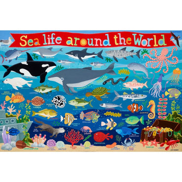 Sea Life Around the World 100 Piece Puzzle