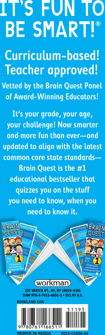 Brain Quest 1st Grade Q&A Cards: 750 Questions and Answers to Challenge the Mind. Curriculum-based! Teacher-approved!
