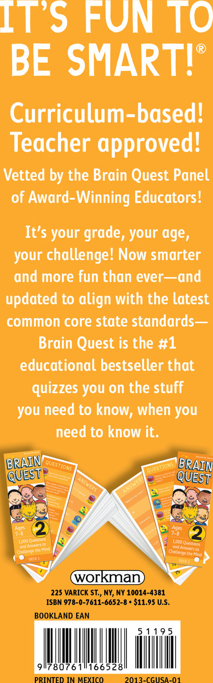 Brain Quest 2nd Grade Q&A Cards: 1000 Questions and Answers to Challenge the Mind. Curriculum-based! Teacher-approved!