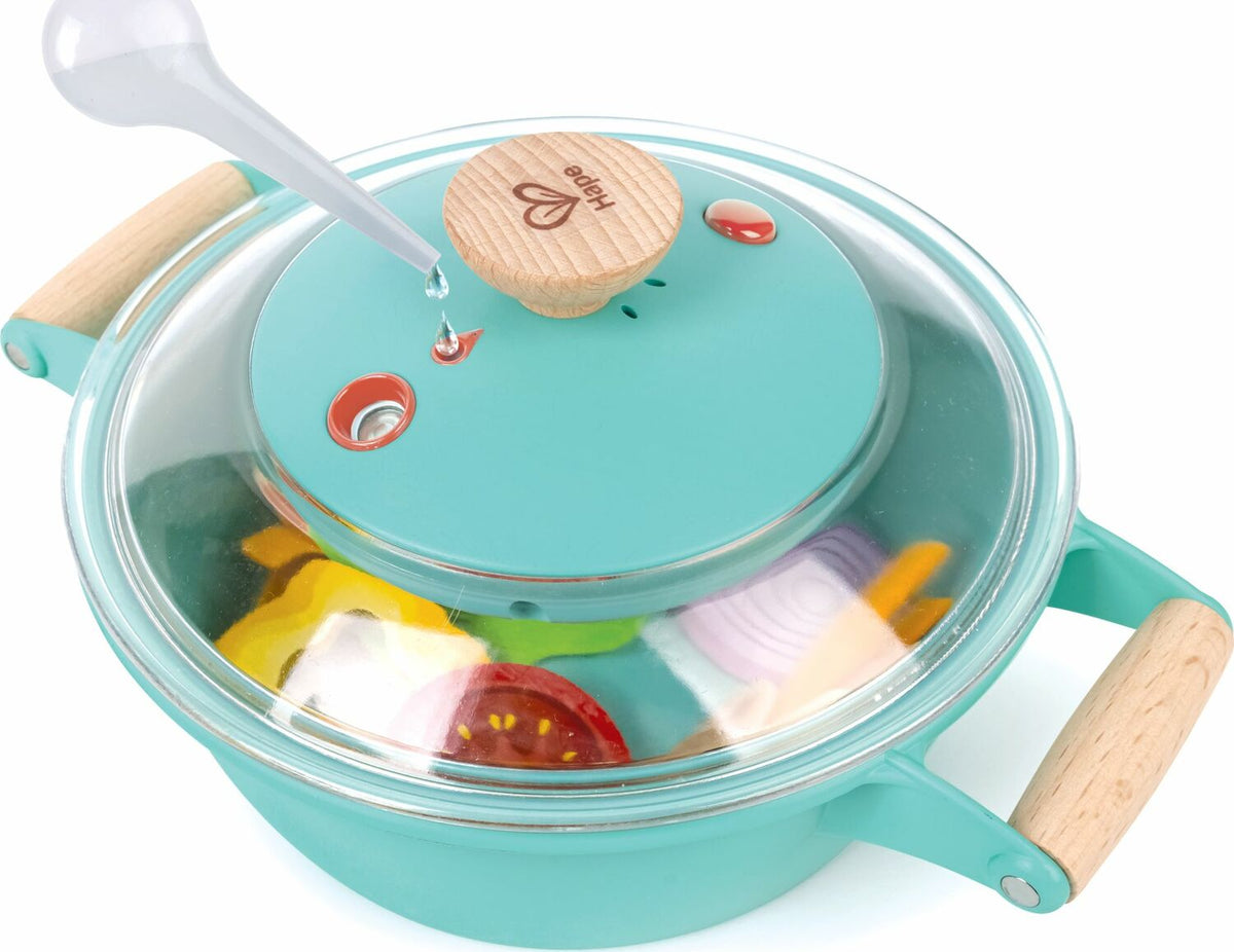 Hape Lunch Box Kid's Wooden Kitchen Play Food Set and Accessories