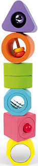 I Wood Shapes Sounds 6-block Puzzle