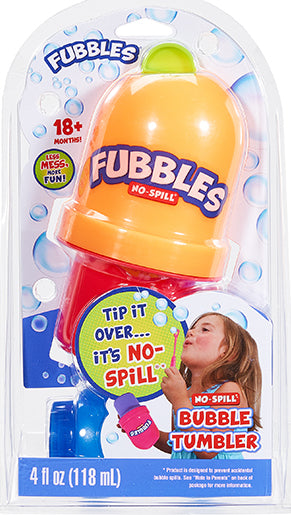 Fubbles no-spill Bubble Tumblers with bubble solution