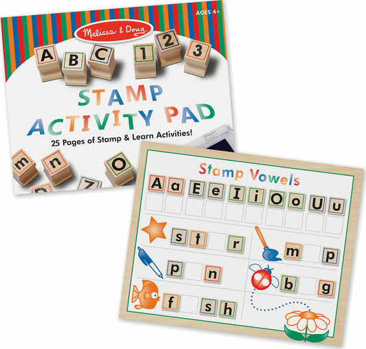 Deluxe Wooden Stamp Set - ABCs 123s