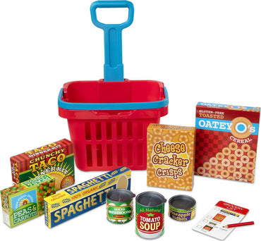 Fill & Roll Grocery Basket Play Set