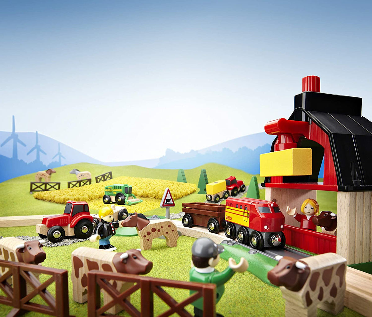 Farm railway set brio online