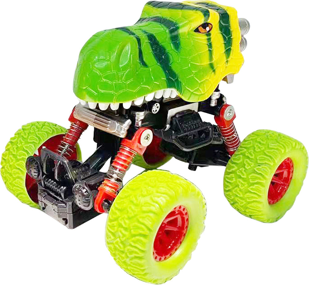 Crazy Truck! Pull-Back Dinosaur Truck - Jurassic Green| TimbukToys