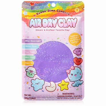 Kawaii Slime Air Dry Clay Light Purple