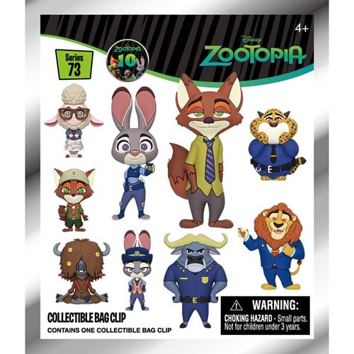 Monogram Zootopia 3D Foam Bag Clip, Series 73 Blind Gag