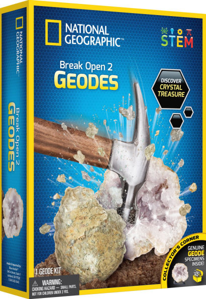Blue Marble RTNGGEO2 National Geographic Break Your Own Geode - 2pc