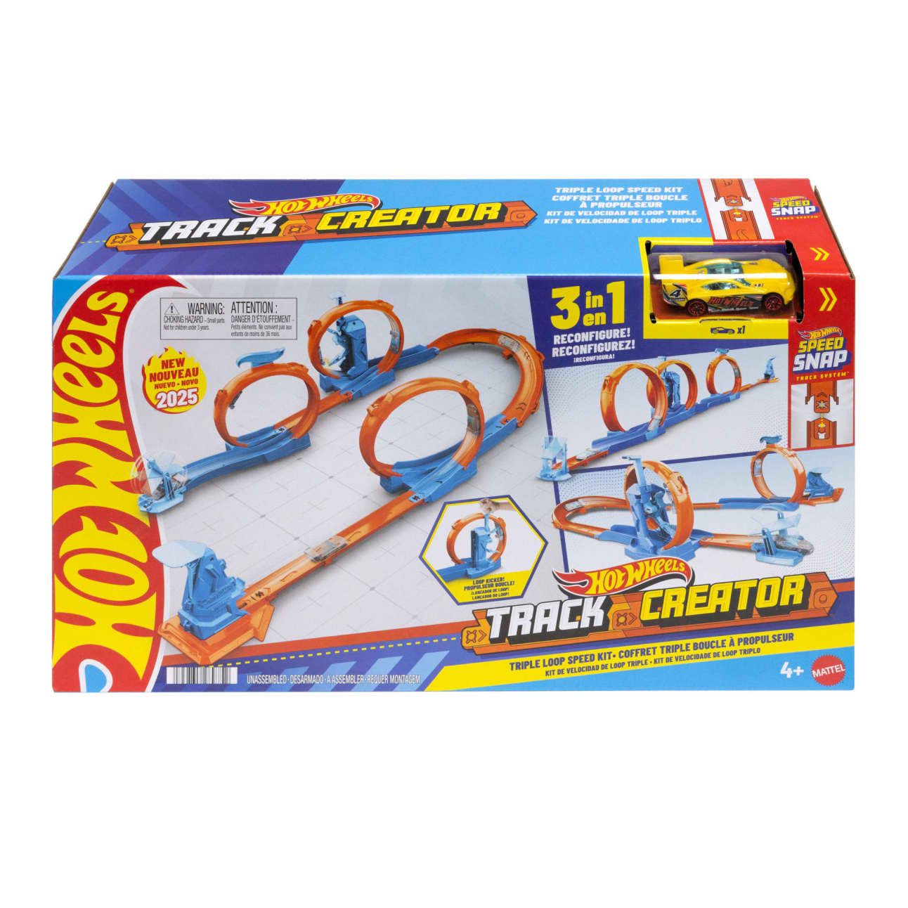 Mattel Hot Wheels Track Creator Triple Loop Pack