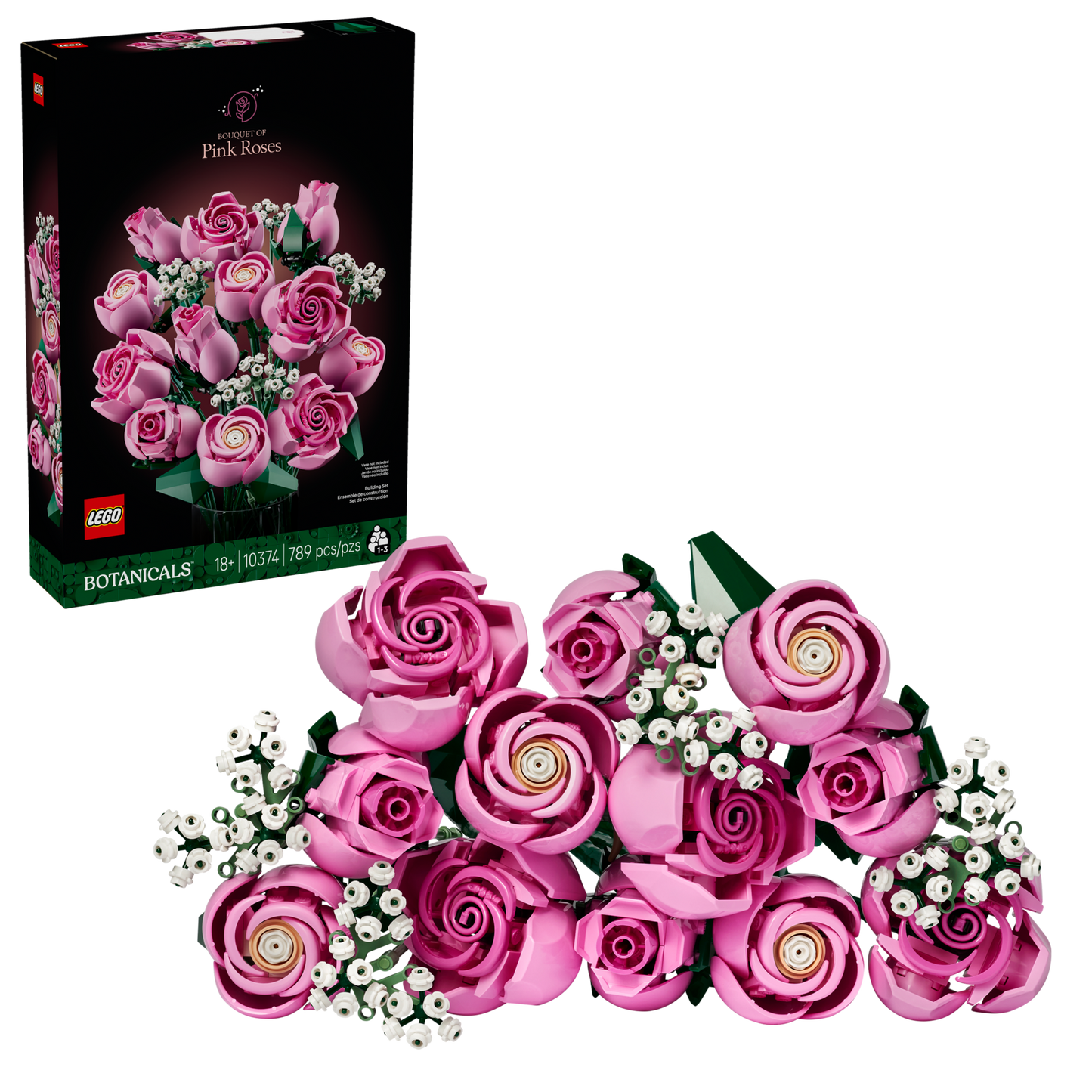 LEGO® The Botanical Collection 10374 Bouquet of Pink Roses
