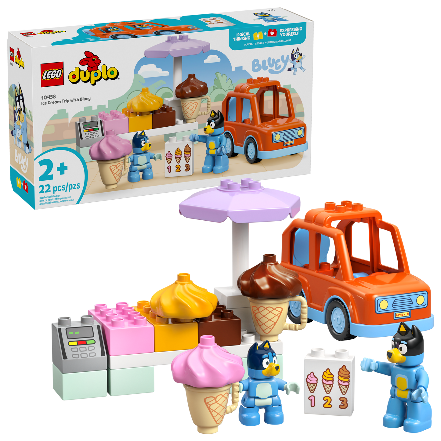 LEGO® Bluey 10458 Ice Cream Trip with Bluey