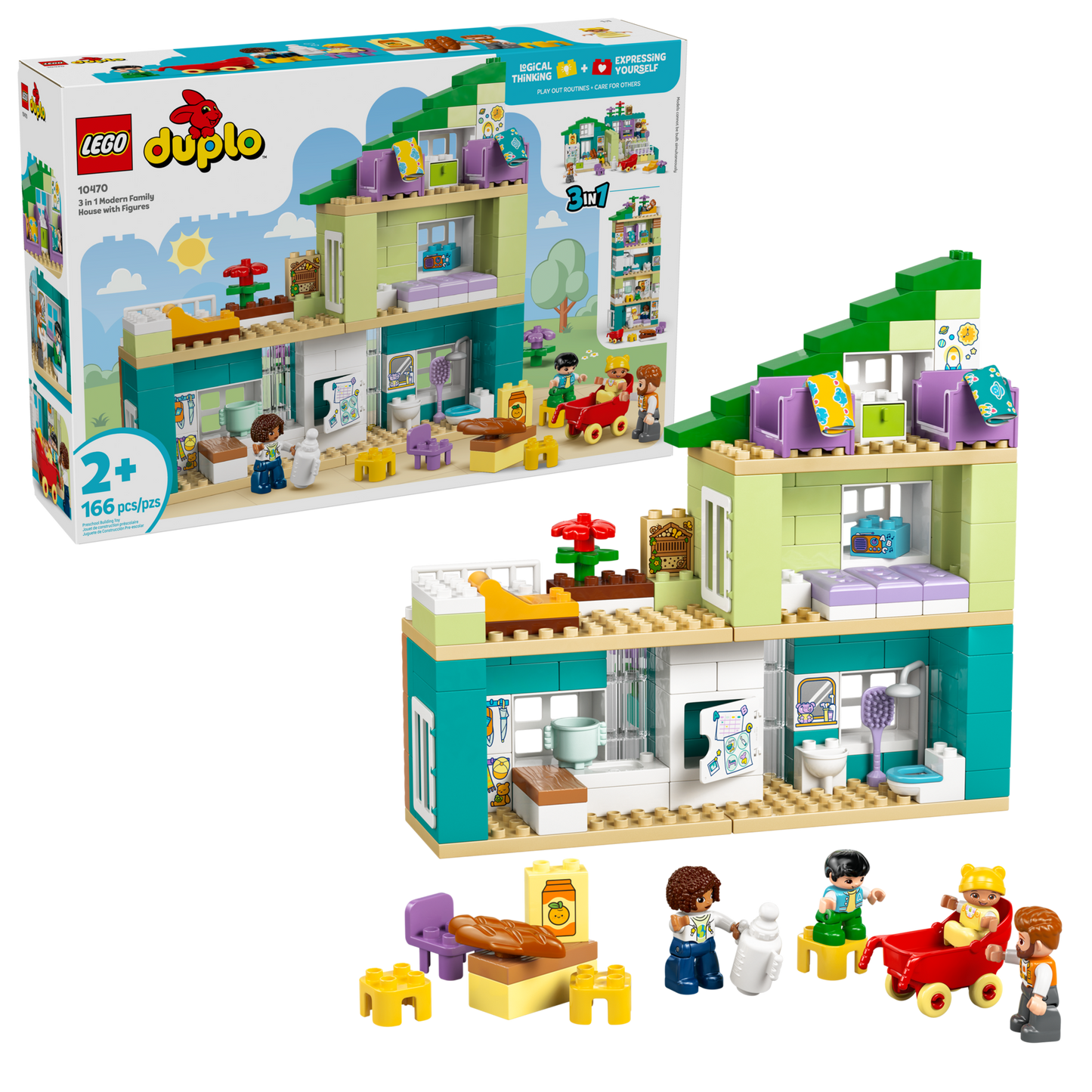 LEGO®  DUPLO® 10470 3 in 1 Modern Family House with Figures