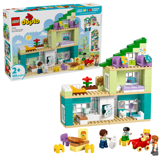 LEGO®  DUPLO® 10470 3 in 1 Modern Family House with Figures