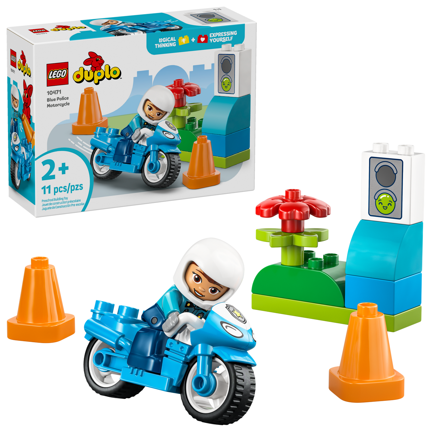 LEGO® DUPLO® 10471 Blue Police Motorcycle