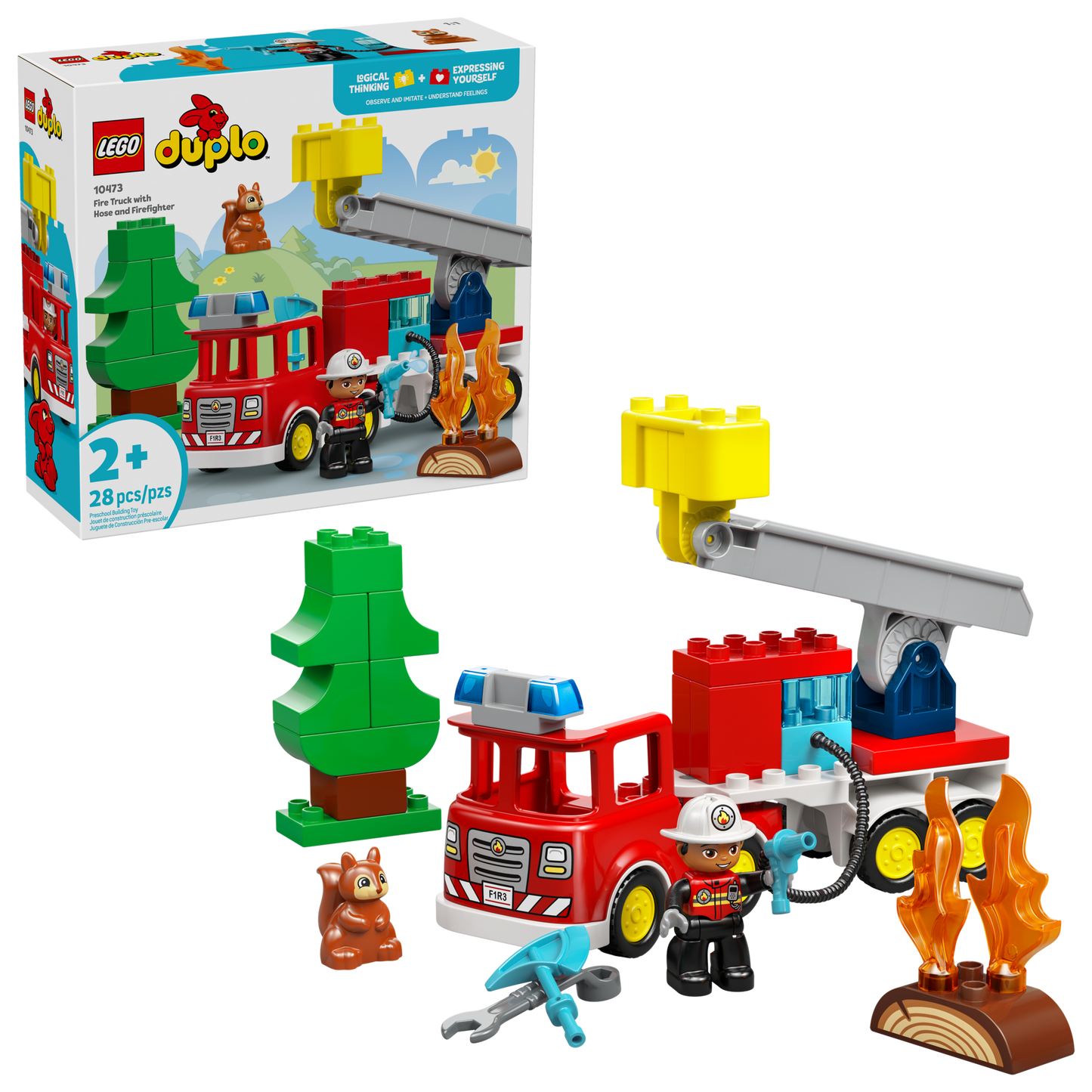LEGO® DUPLO® 10473 Fire Truck with Hose and Firefighter