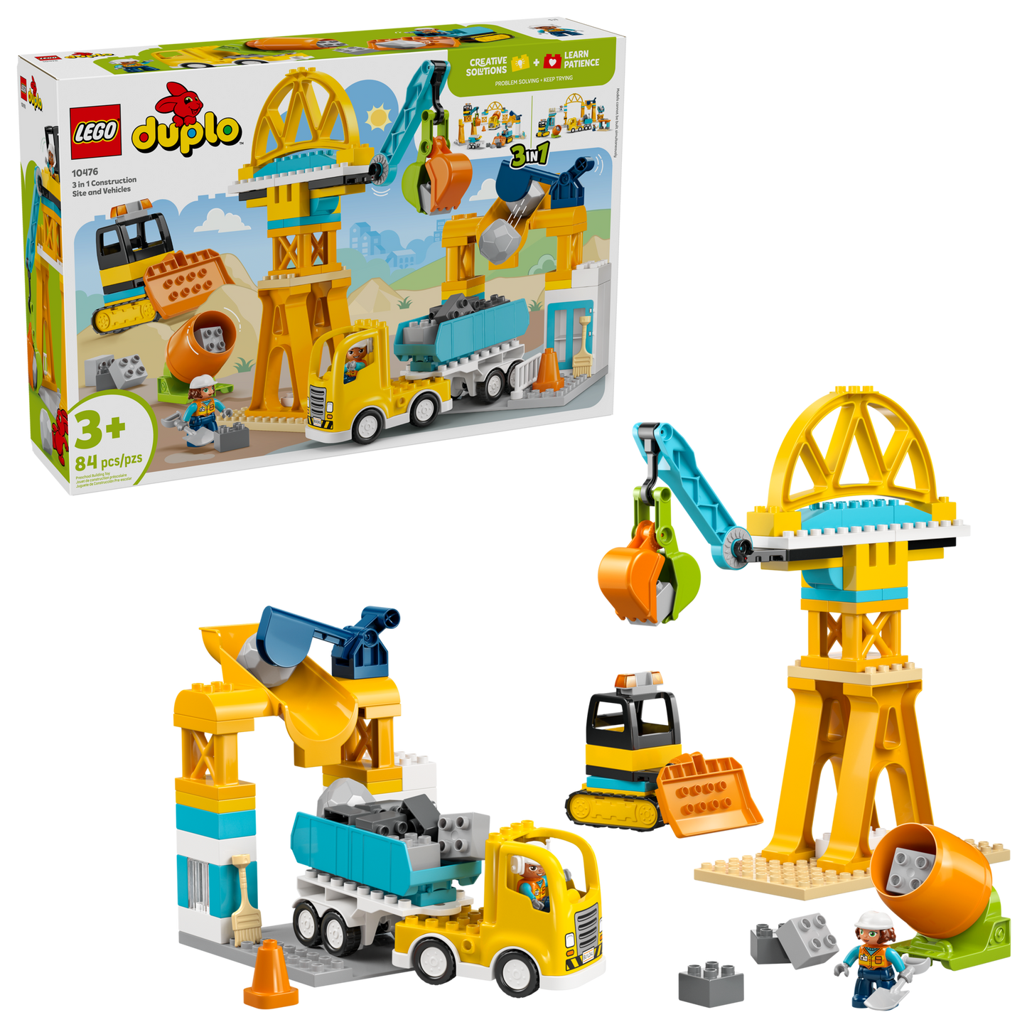 LEGO®  DUPLO® 10476 3 in 1 Construction Site and Vehicles