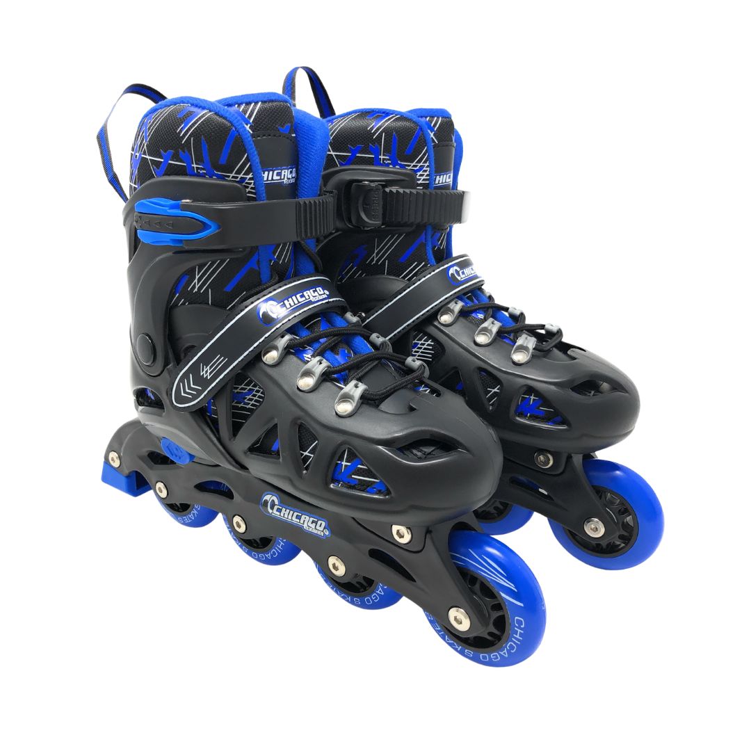 National Sporting Goods CRS555-MD Skate Set Medium Black/Blue