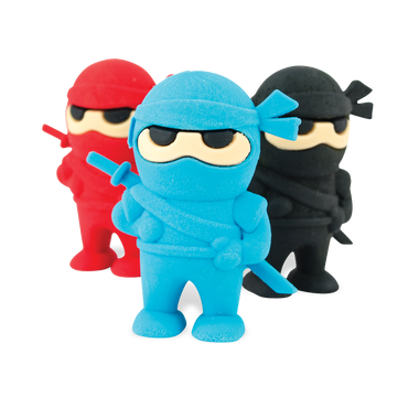 Ooly Ninja Erasers - Set of 3